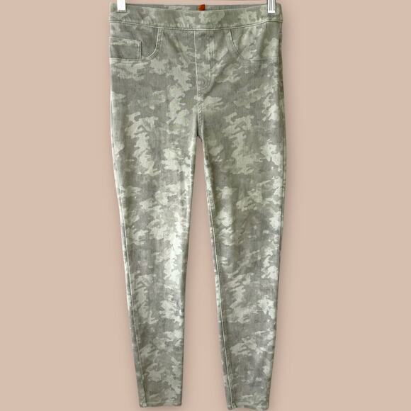 SPANX Camo Jeggings Slim Fit Ankle Leggings Pull On Size M Stone Washed Stretchy - Picture 1 of 16